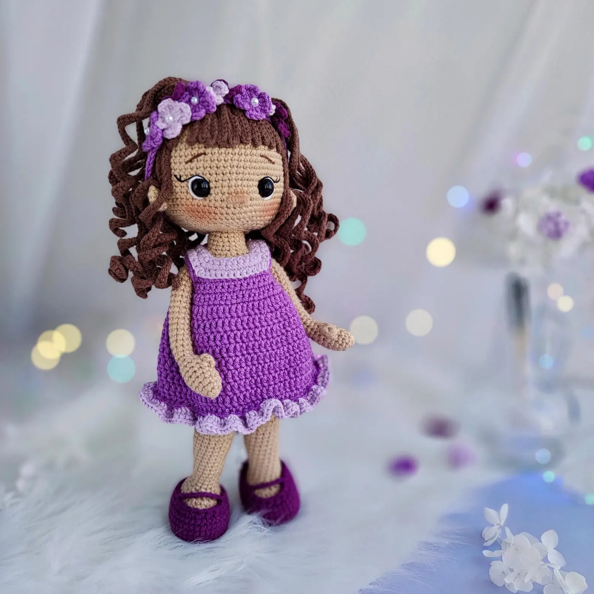 Crochet Purple Princess Doll Pattern