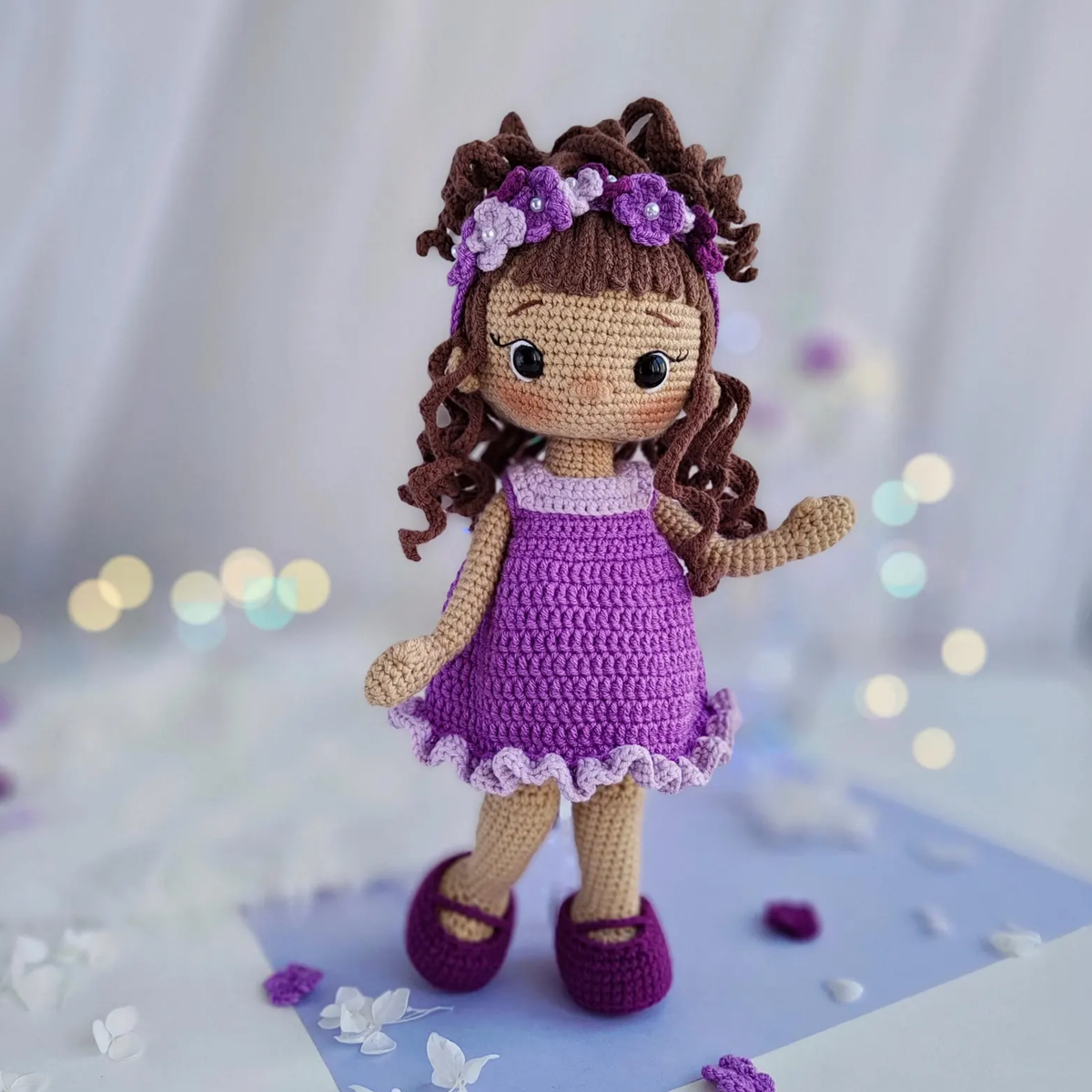 Crochet Purple Princess Doll Pattern