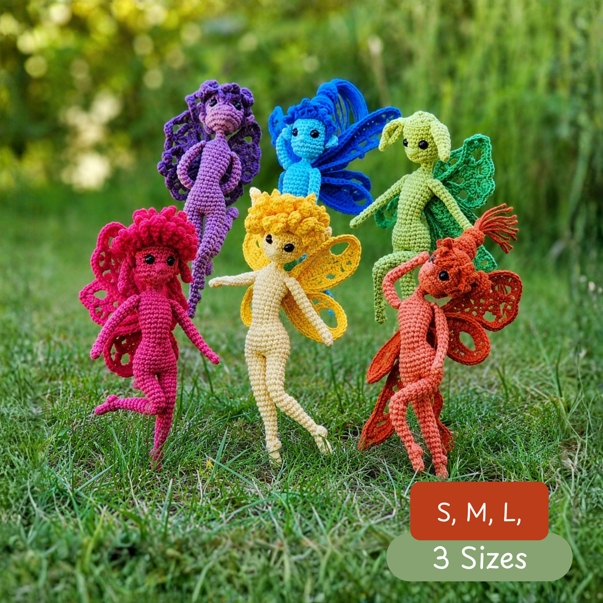 Crochet Rainbow Pixies Pattern