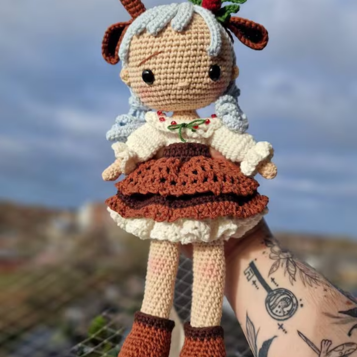 Crochet Stella the Reindeer Girl Pattern