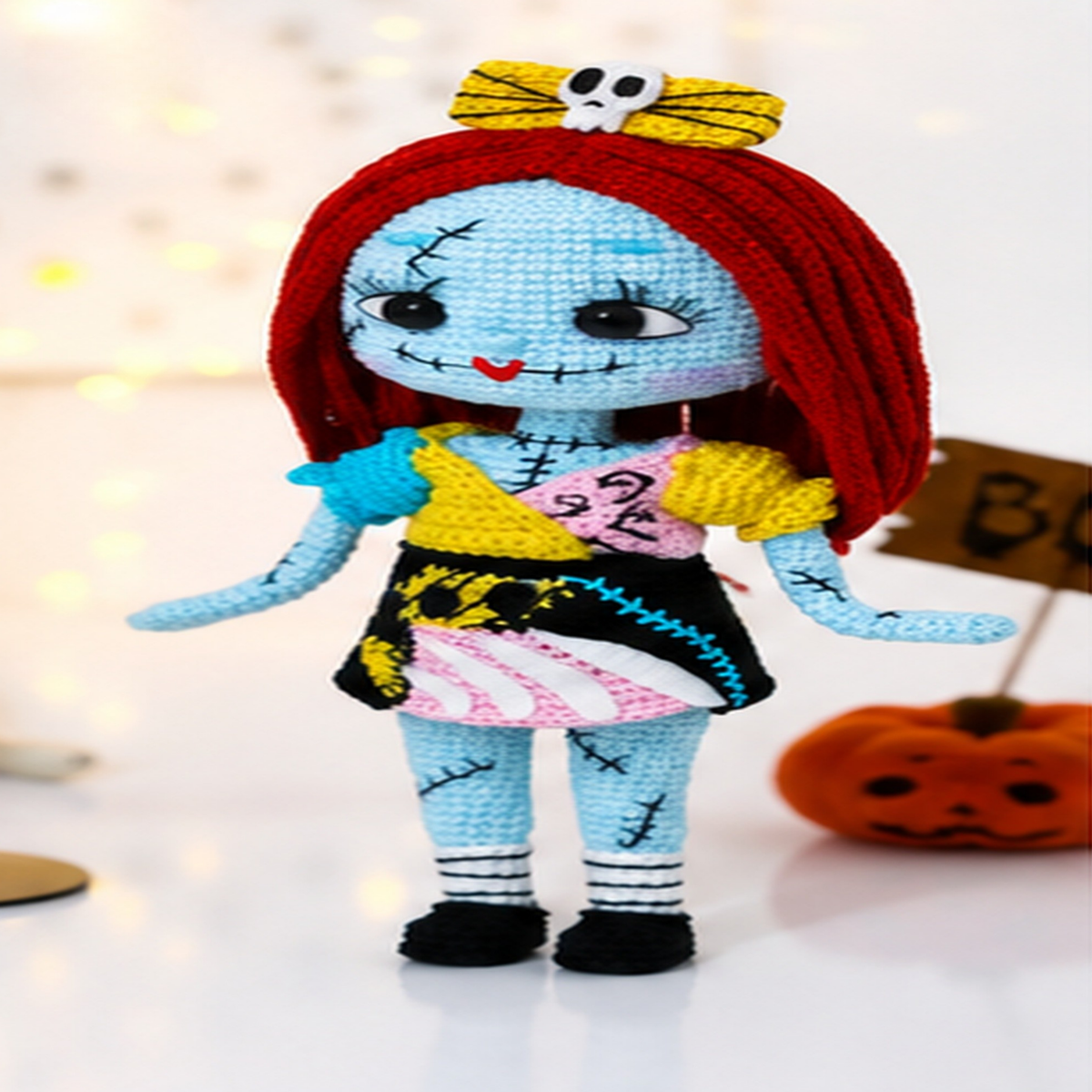 Crochet Halloween Sally Doll Pattern