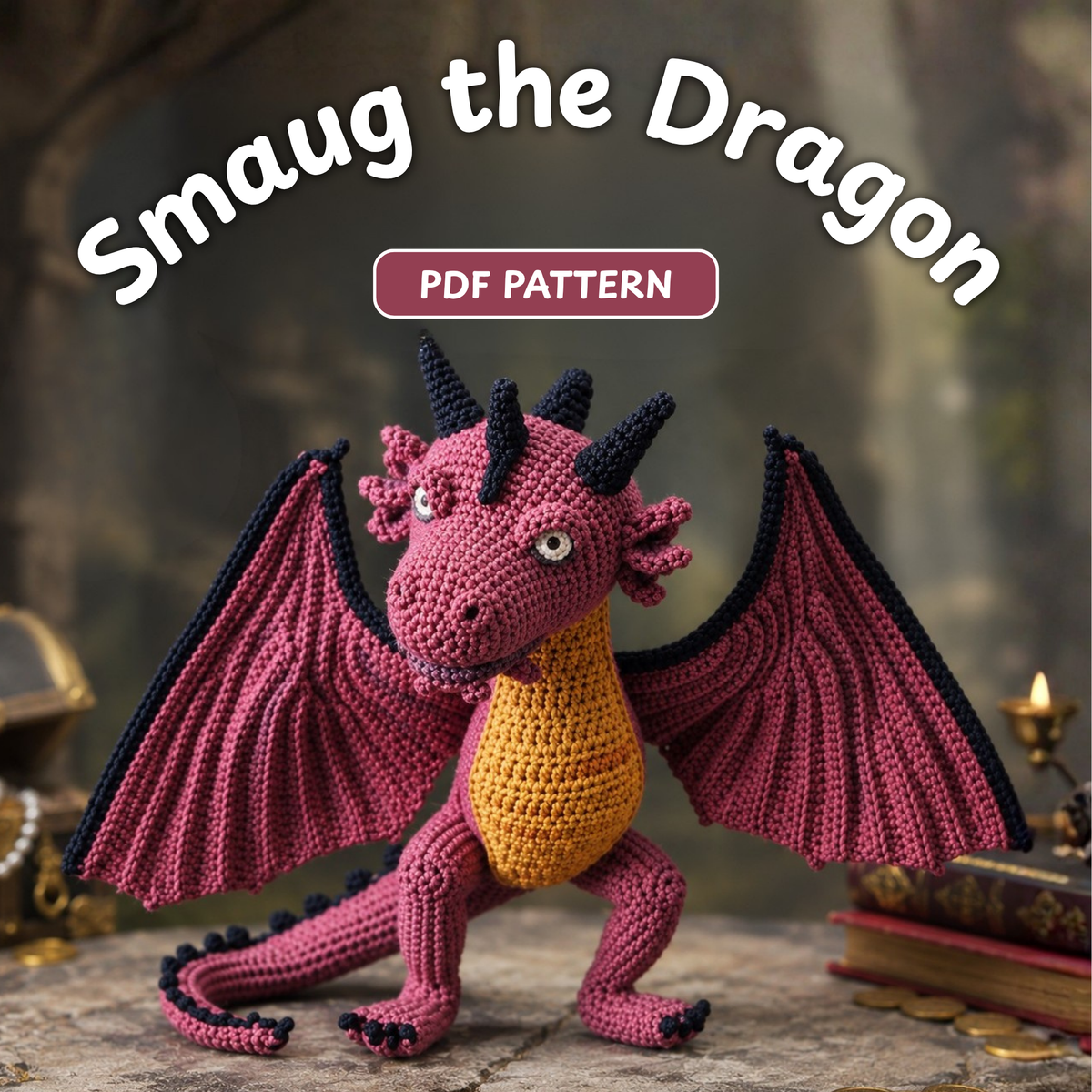 Crochet Smaug Dragon Amigurumi Pattern