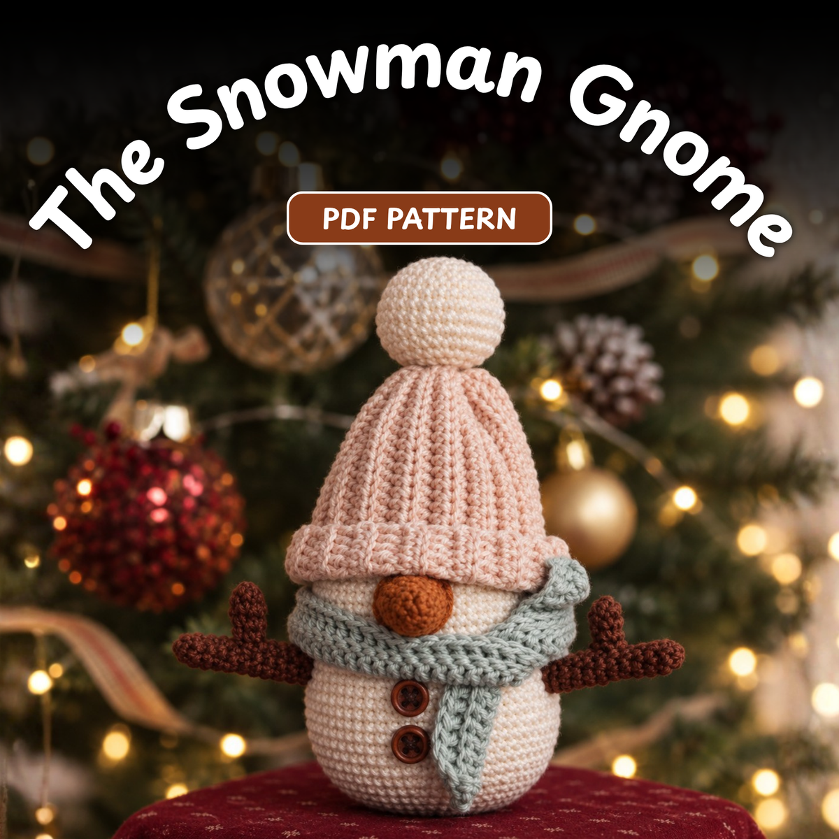 Crochet Snowman Gnome Pattern
