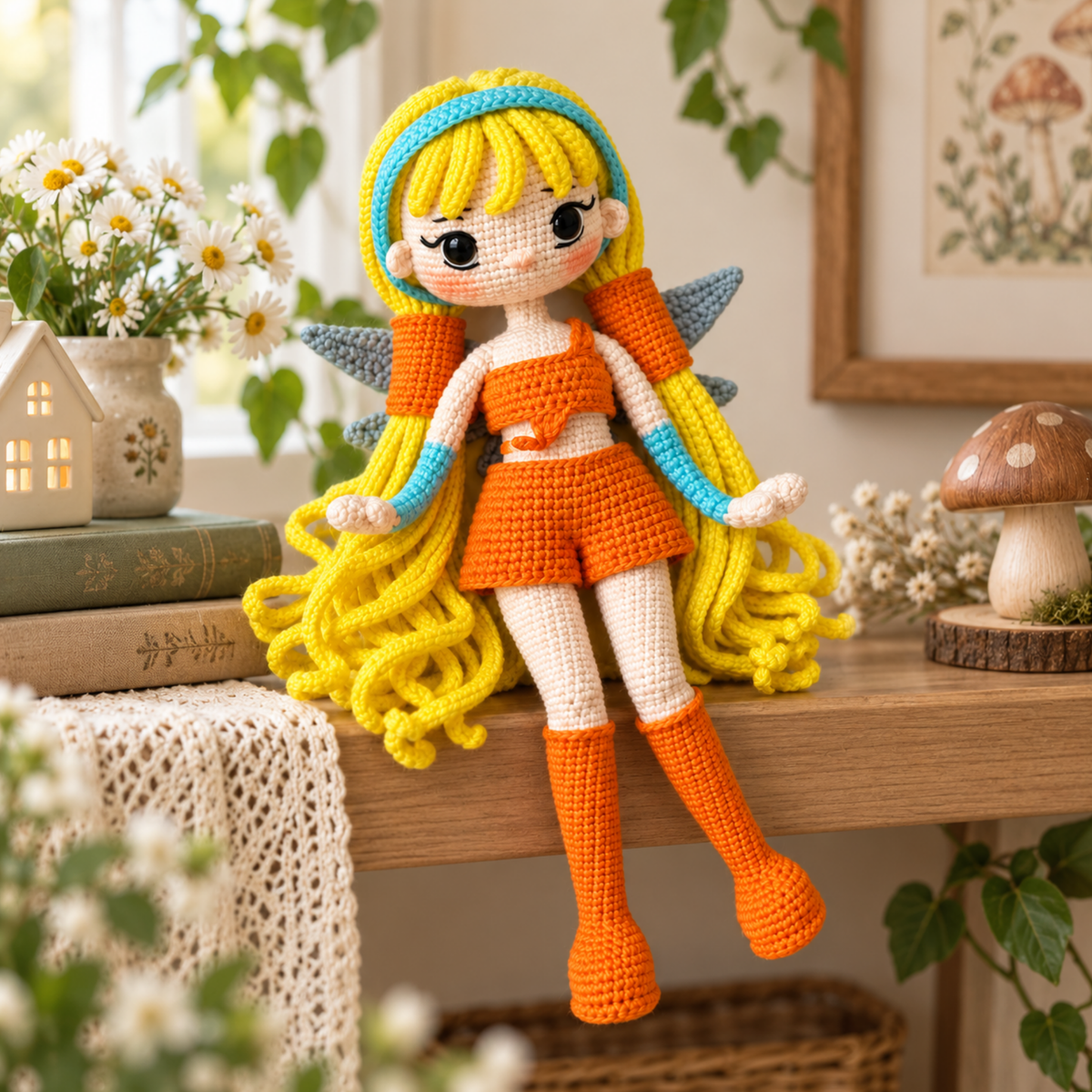Crochet Stella Amigurumi Fairy Doll Pattern
