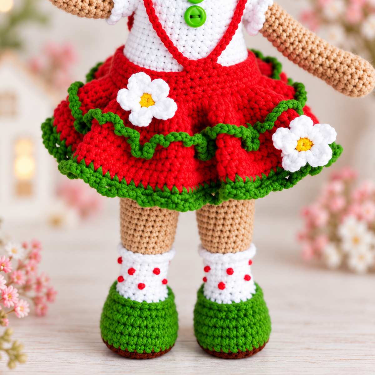 Crochet Strawberry Doll Amigurumi Pattern