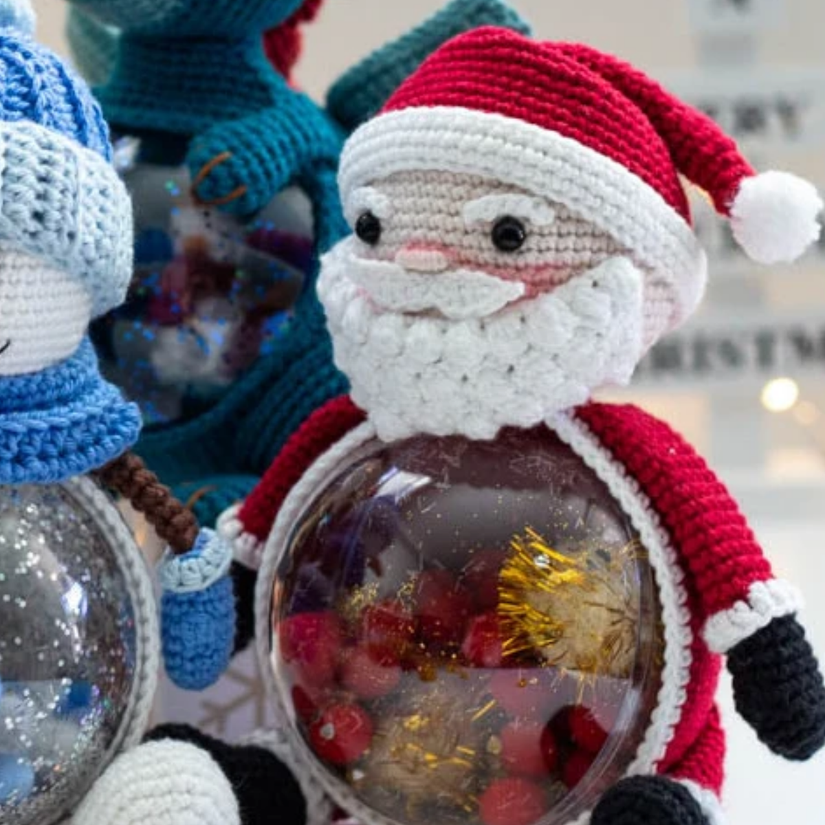 Crochet Christmas Toy Santa Claus and Mrs. Claus Pattern (Set)