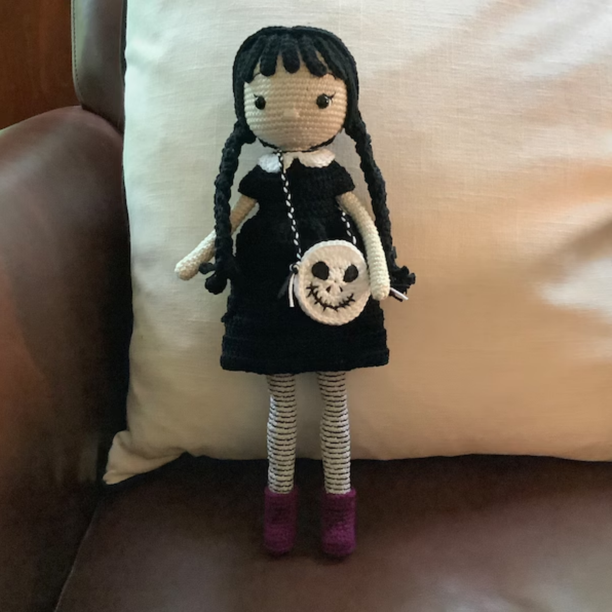 Crochet Wednesday Amigurumi Doll Pattern