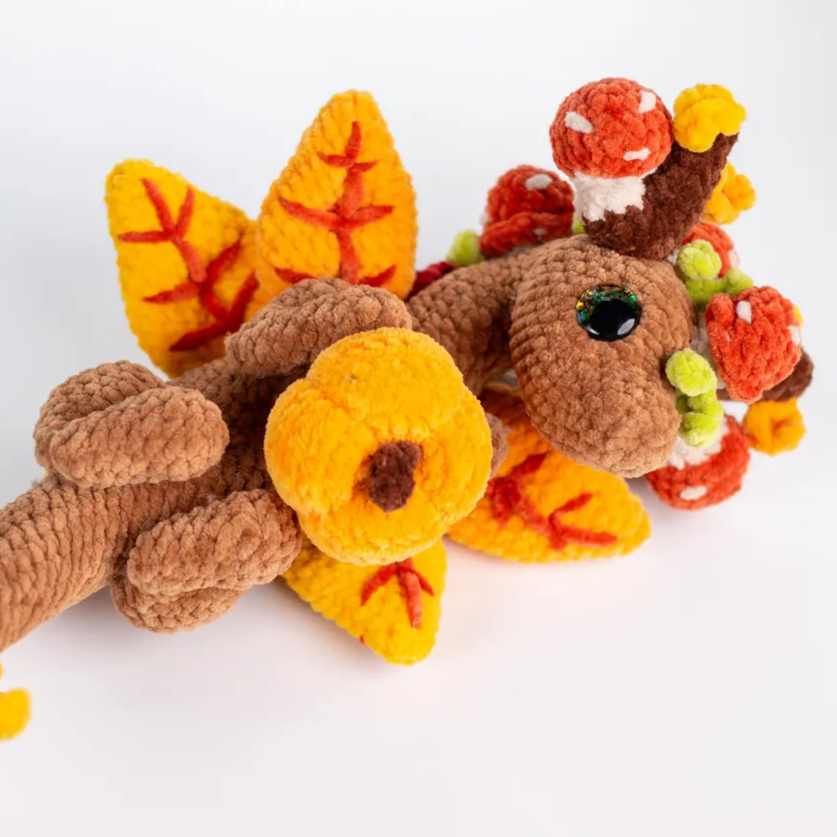 Autumn Dragon in a Basket Crochet Pattern