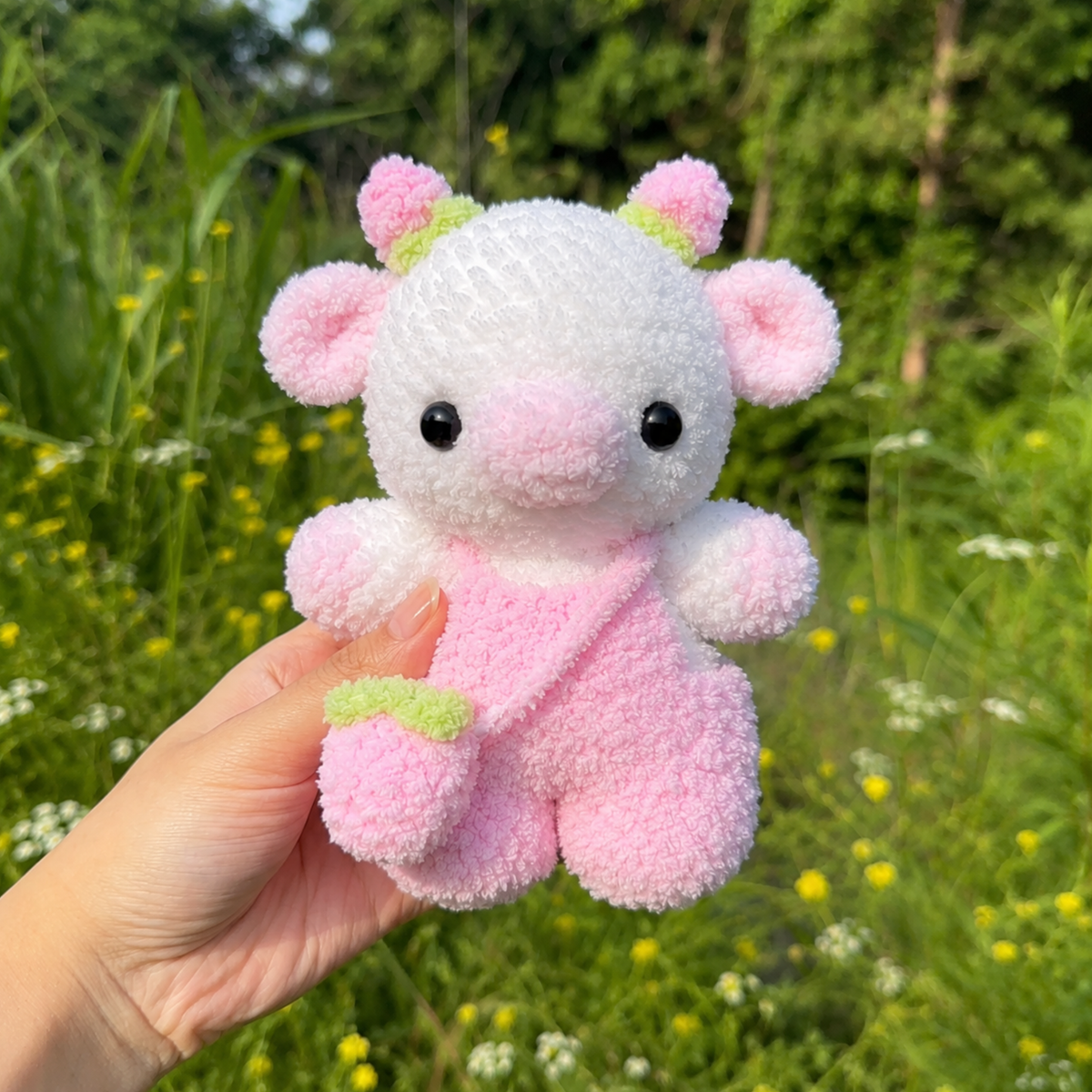 Baby Cow in Clothing Bundle Crochet Pattern