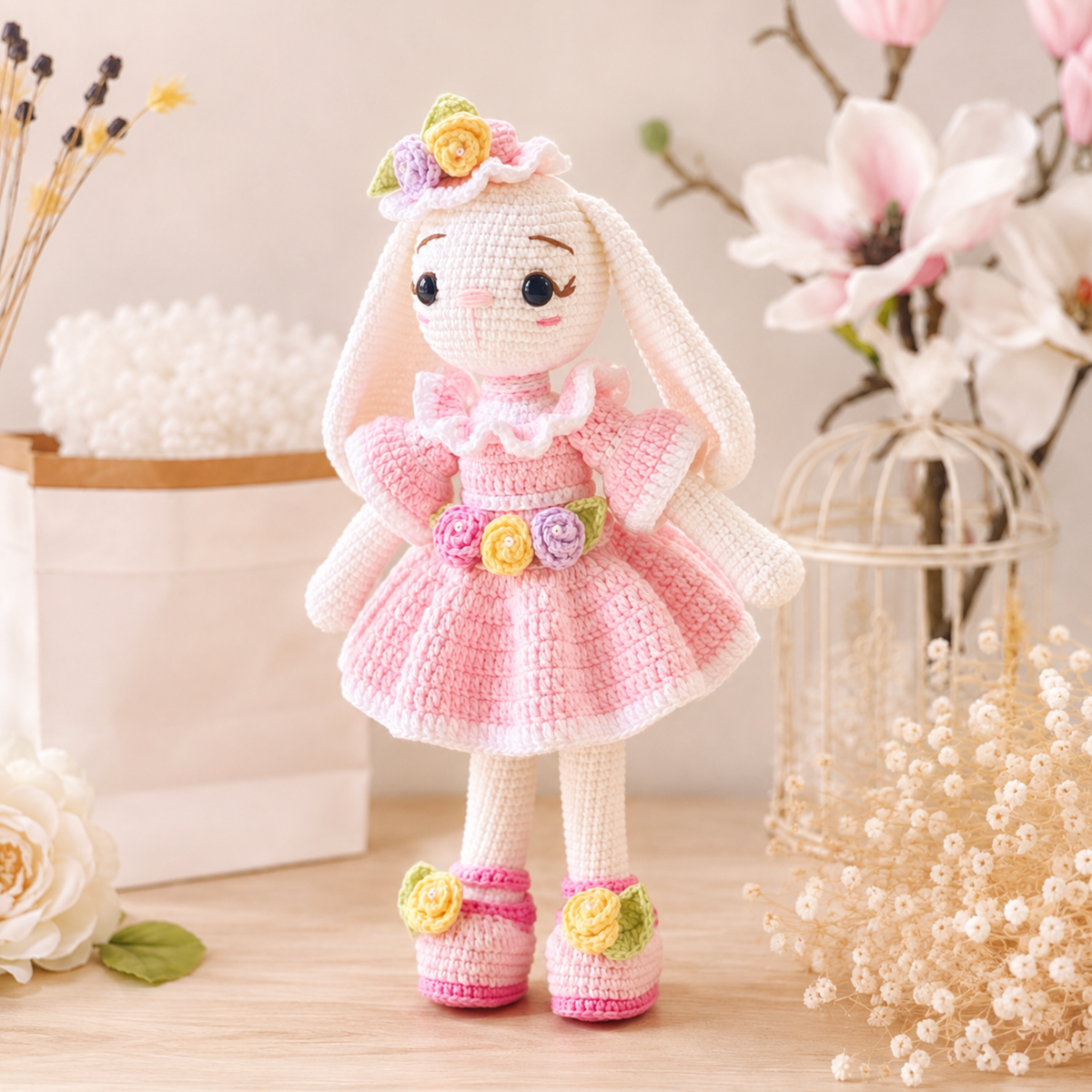 Ellie Bunny : Doll with Removable Outfit Amigurumi Crochet Pattern