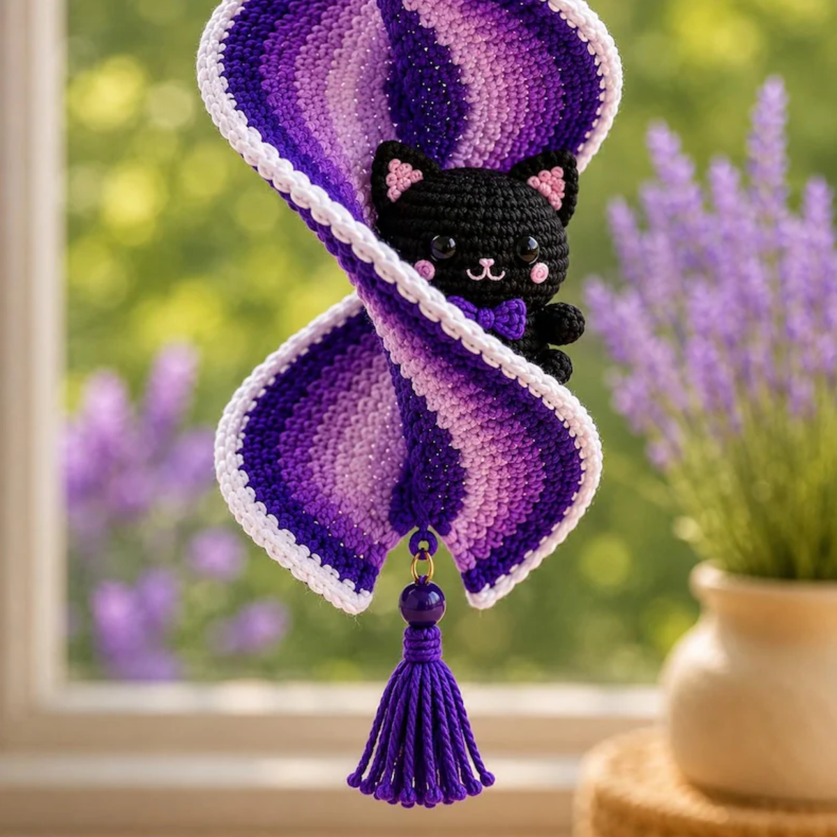 Halloween Spiral Wind Spinner Crochet Pattern