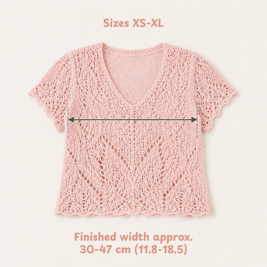 Knitting Leaf Lace Cardigan Crochet Pattern