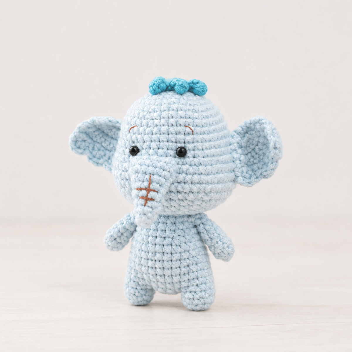Lumpy Elephant Amigurumi Crochet Pattern