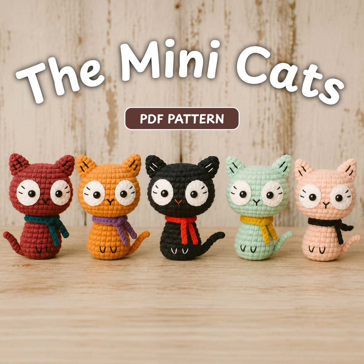 Mini Cat Amigurumi Crochet Pattern
