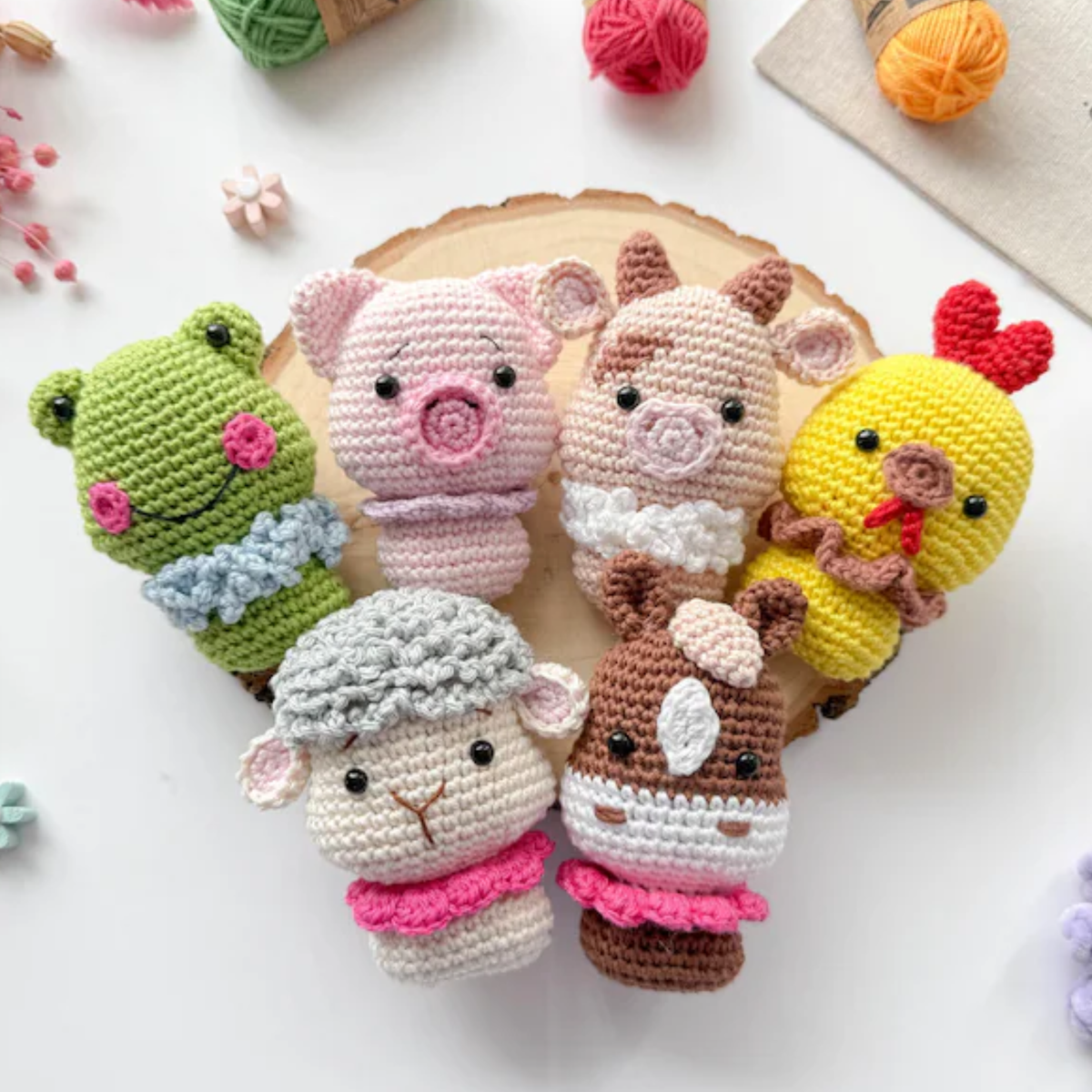 Mini Farm Friends Crochet Pattern