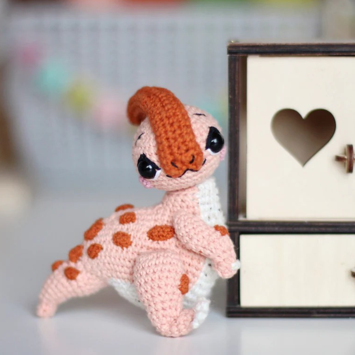 Parasaurolophus Dinosaur Amigurumi Crochet Pattern