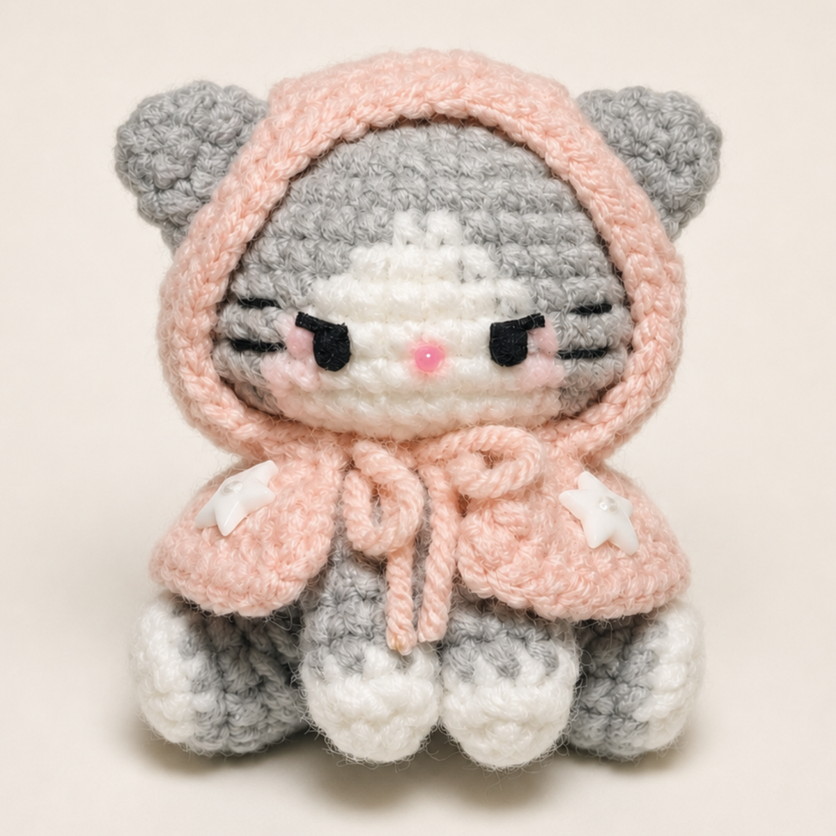 Poncho Kitty Amigurumi Crochet Pattern