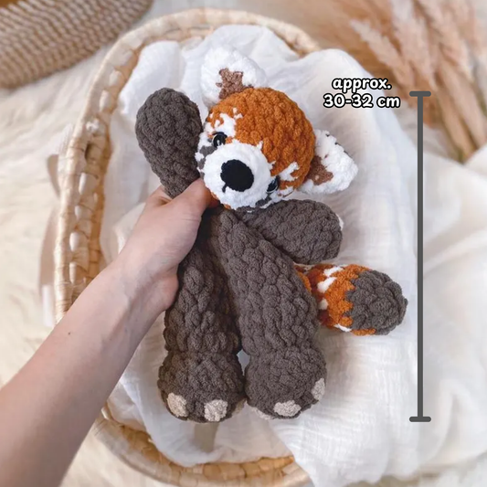 Red Panda Lovey Amigurumi Crochet Pattern