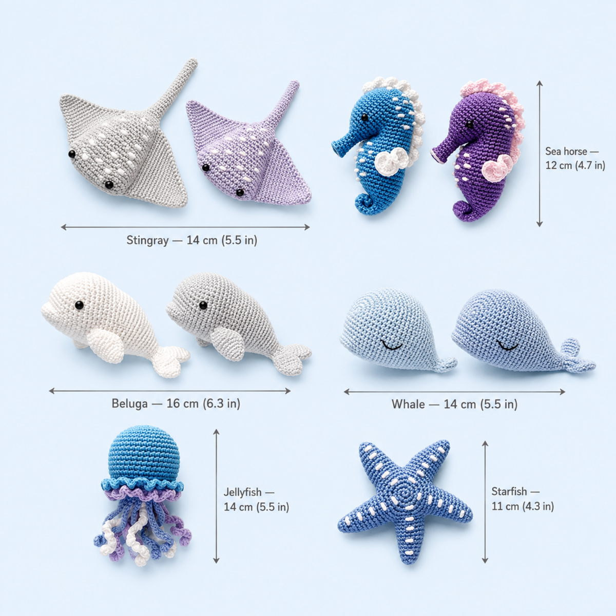 Sea Animals Vol. 2 Crochet Pattern