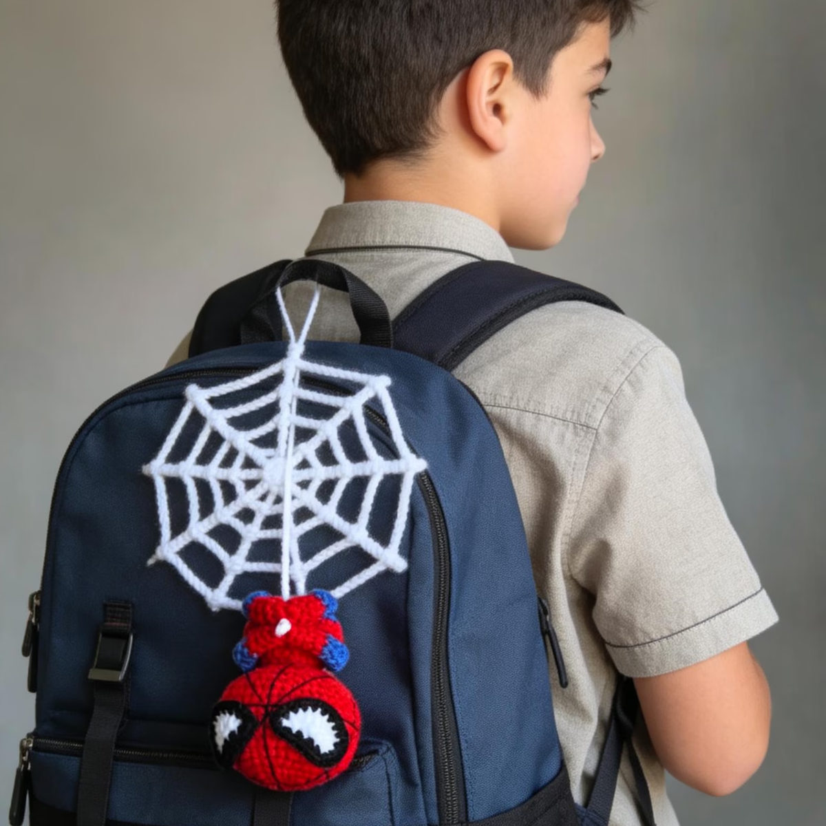 Spiderman Keychain & Hanging Amigurumi Crochet Pattern