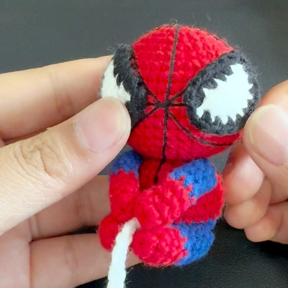 Spiderman Keychain & Hanging Amigurumi Crochet Pattern