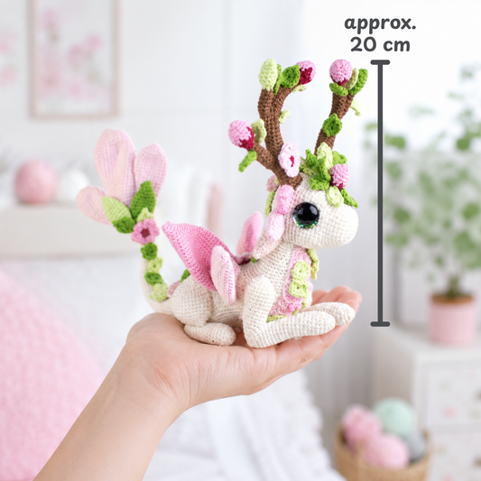 Zephyr the Cherry Blossom Dragon Crochet Pattern