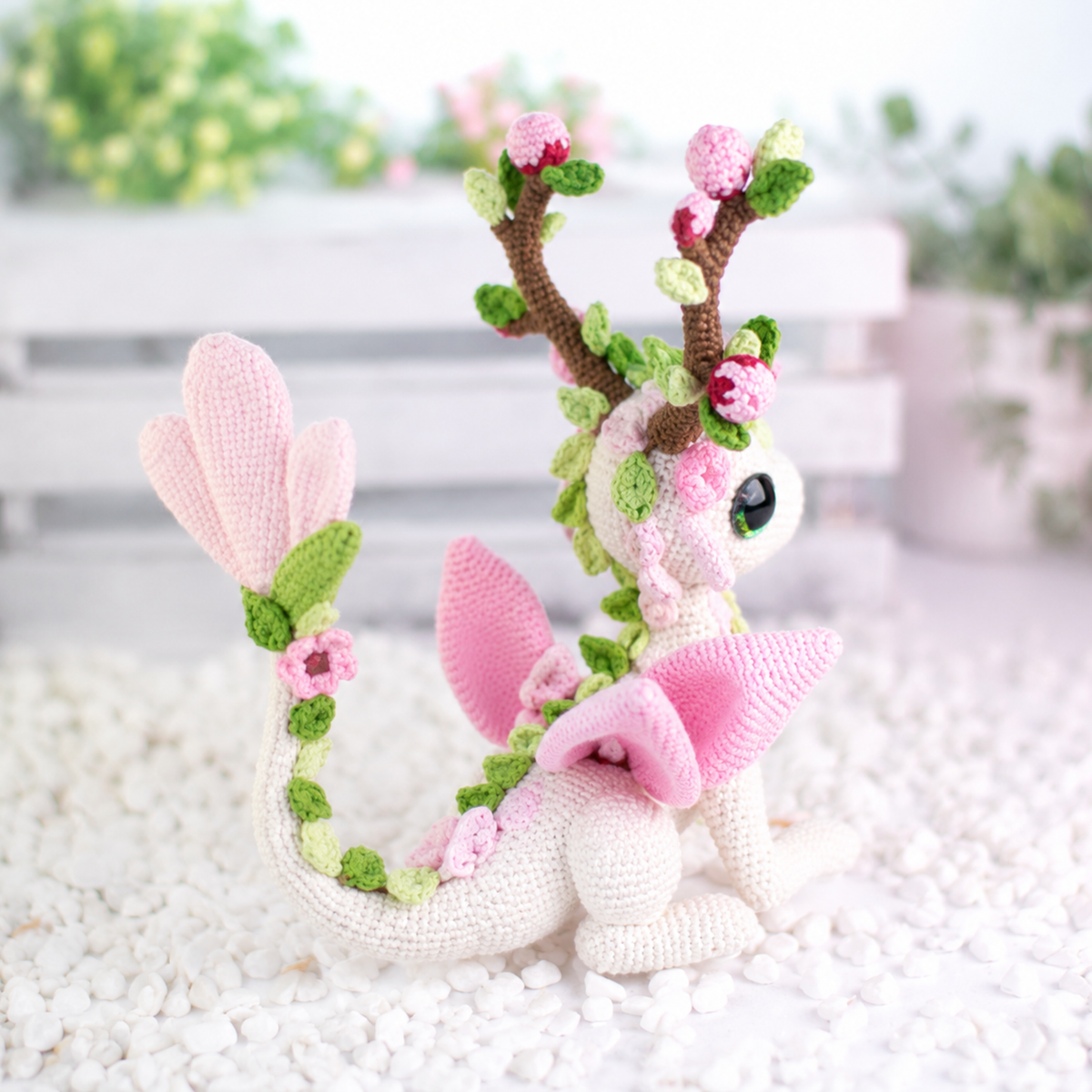 Zephyr the Cherry Blossom Dragon Crochet Pattern