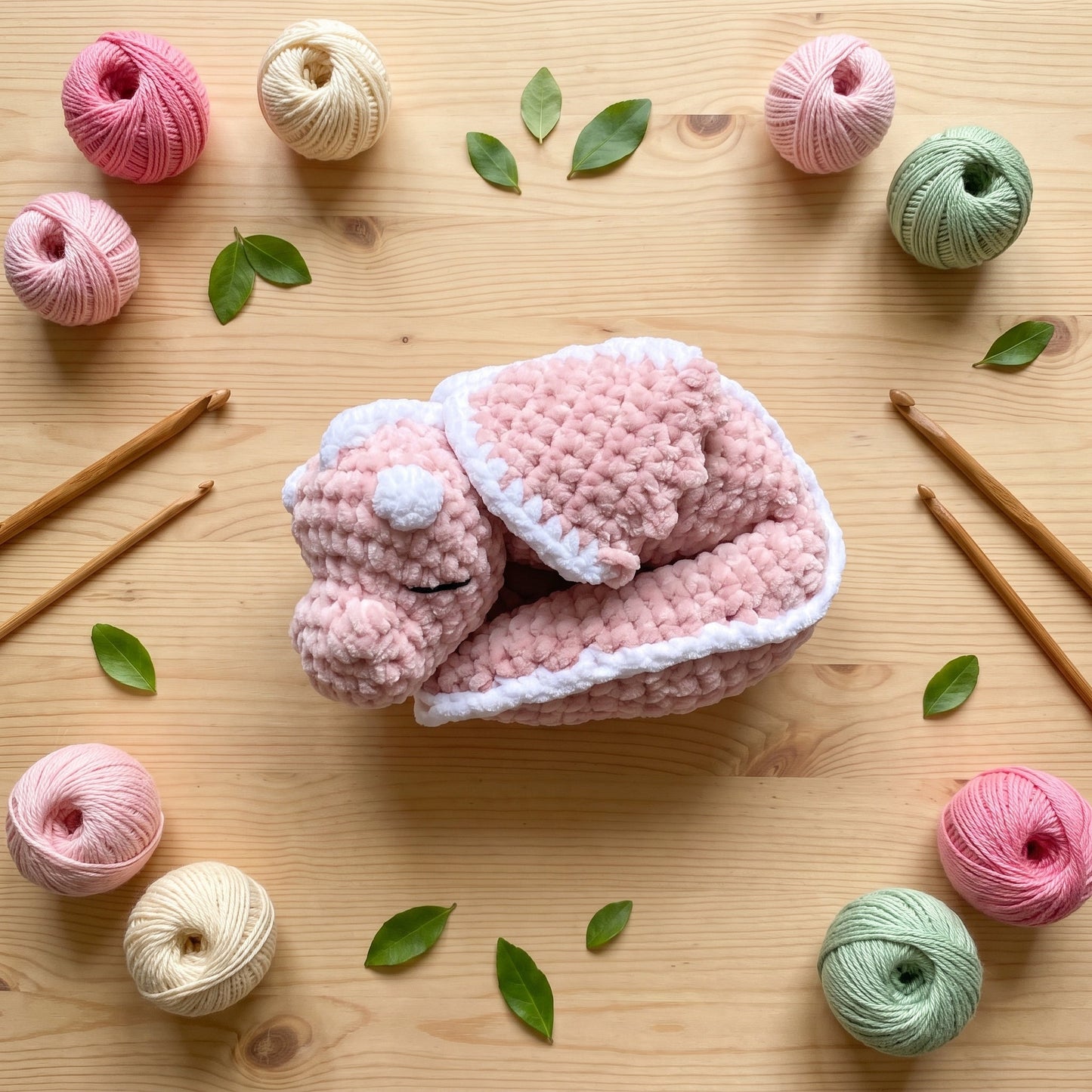 Crochet Sleeping Dragon Desk Phone Holder Pattern