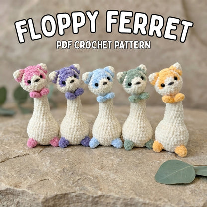 Crochet Mochi the Floppy Ferret Pattern