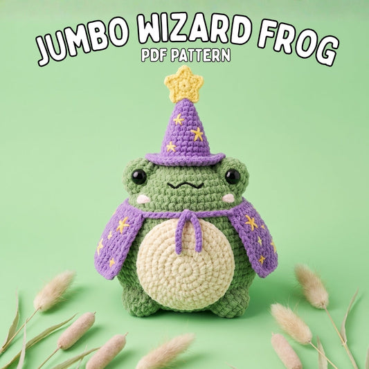 Crochet Jumbo Wizard Frog Pattern
