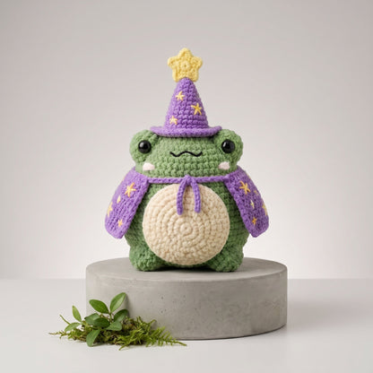 Crochet Jumbo Wizard Frog Pattern