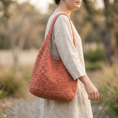 Crochet Slouchy Hobo Bag | Includes 3 Sizes Small, Medium & Large