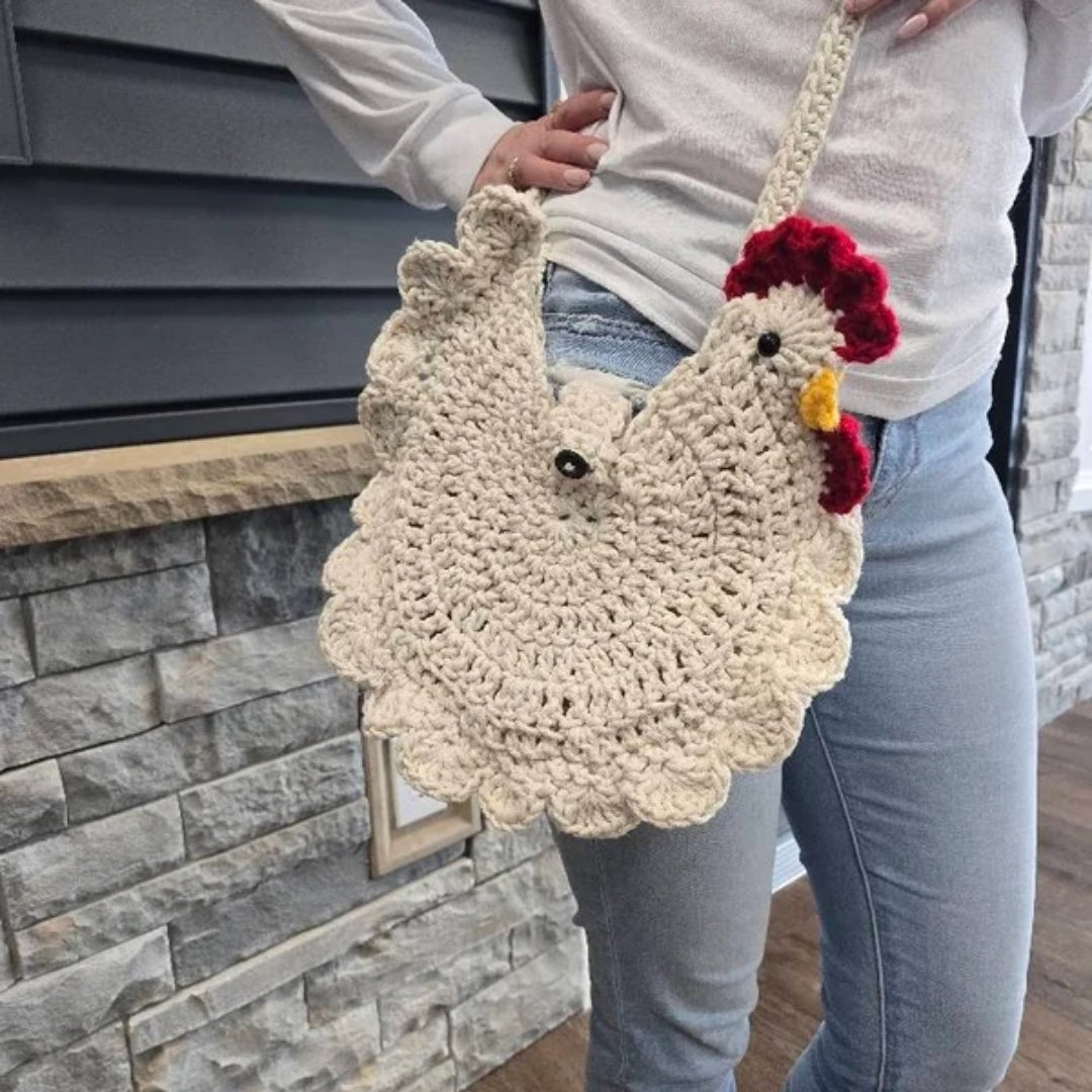 Crochet Chicken Bag Pattern (Crossbody Purse)