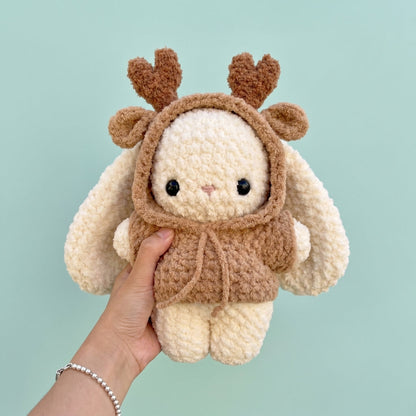 9-in-1 Baby Bunny in Hoodie Crochet Pattern Bundle