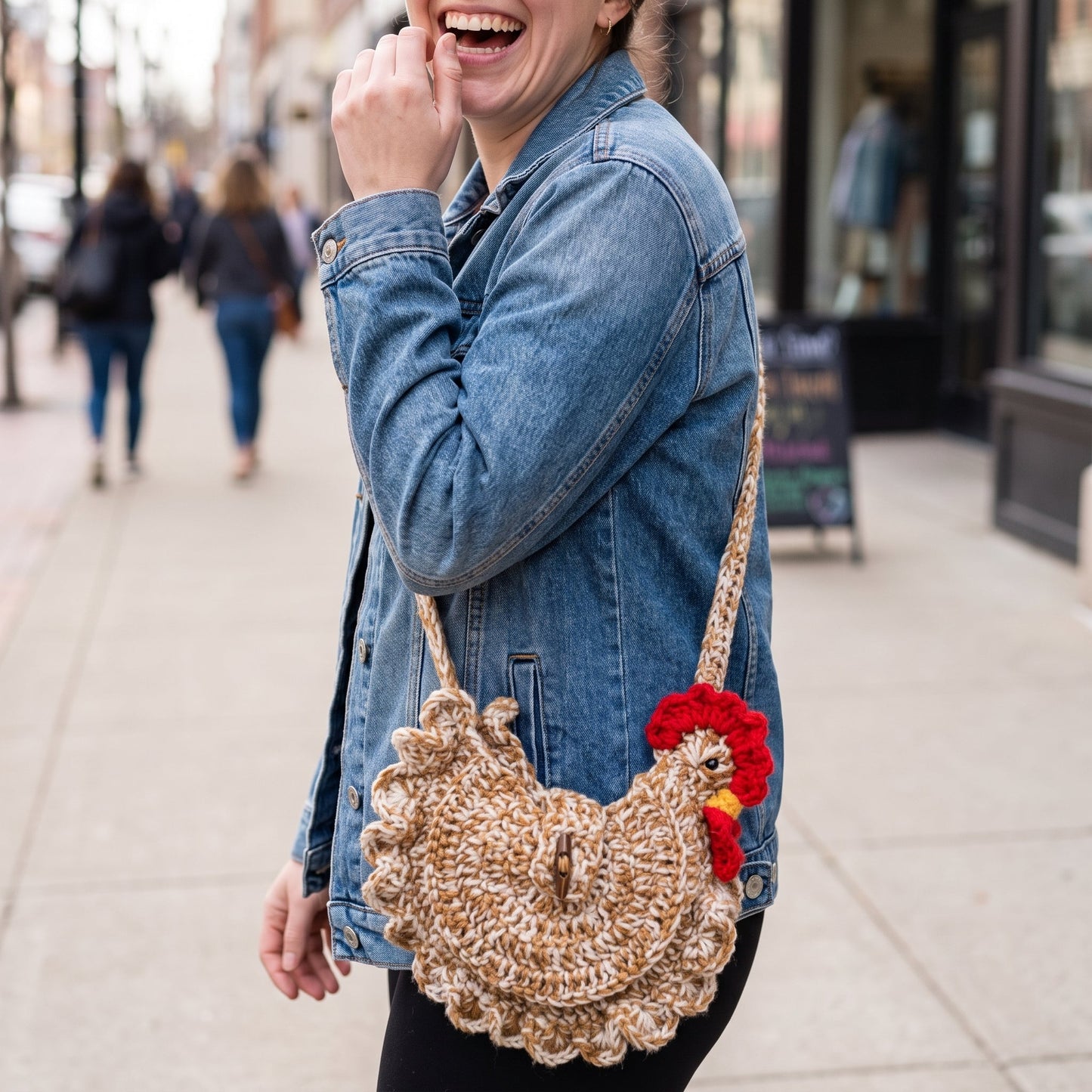 Crochet Chicken Bag Pattern (Crossbody Purse)