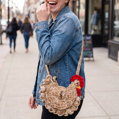 Crochet Chicken Bag Pattern (Crossbody Purse)