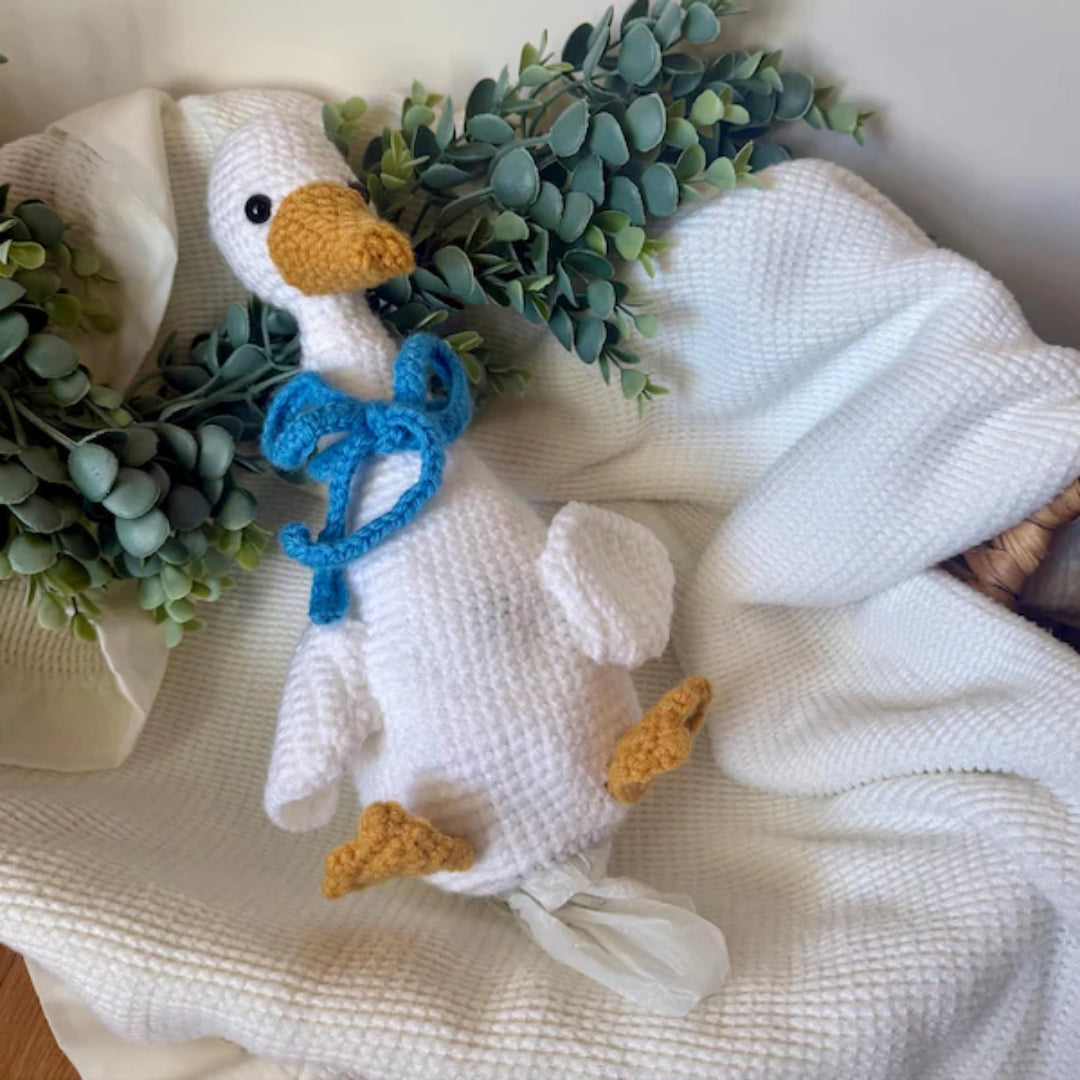 Crochet Grocery Bag Goose Pattern