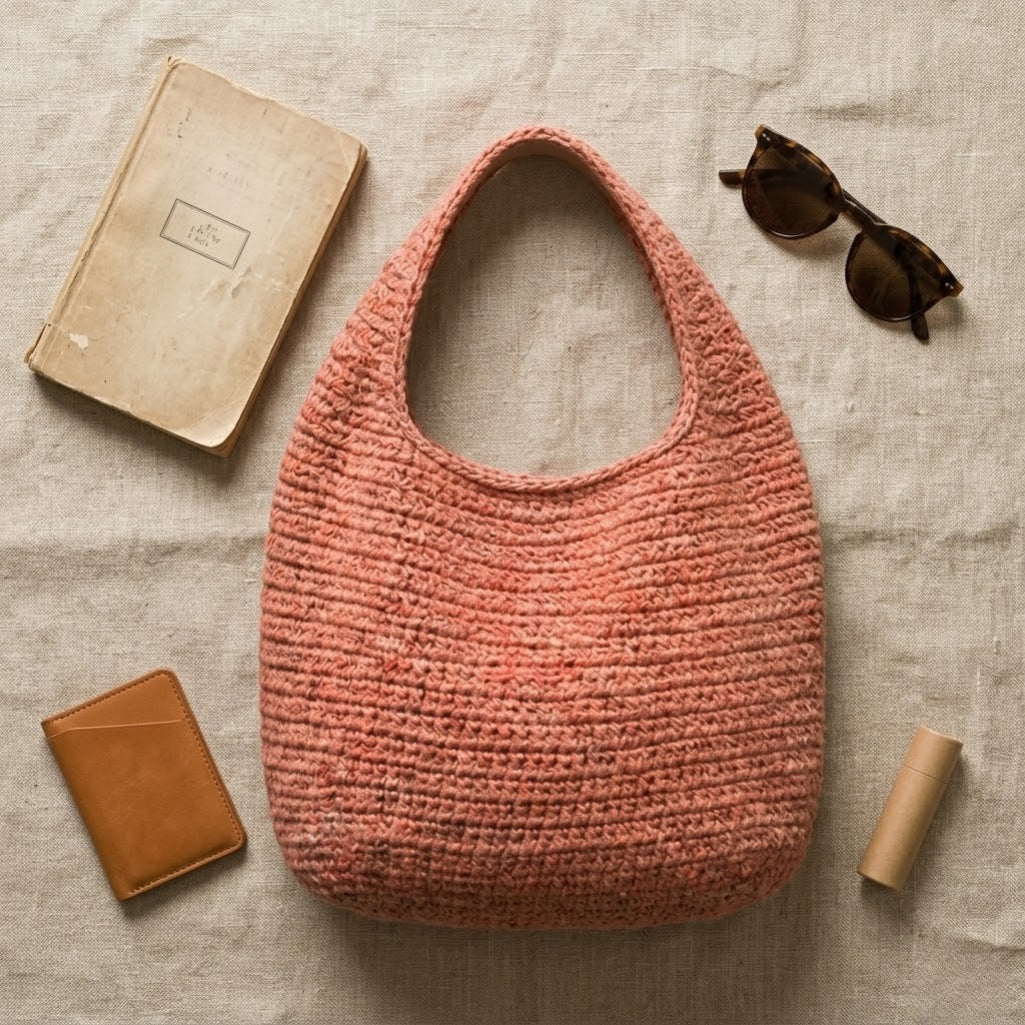 Crochet Slouchy Hobo Bag | Includes 3 Sizes Small, Medium & Large