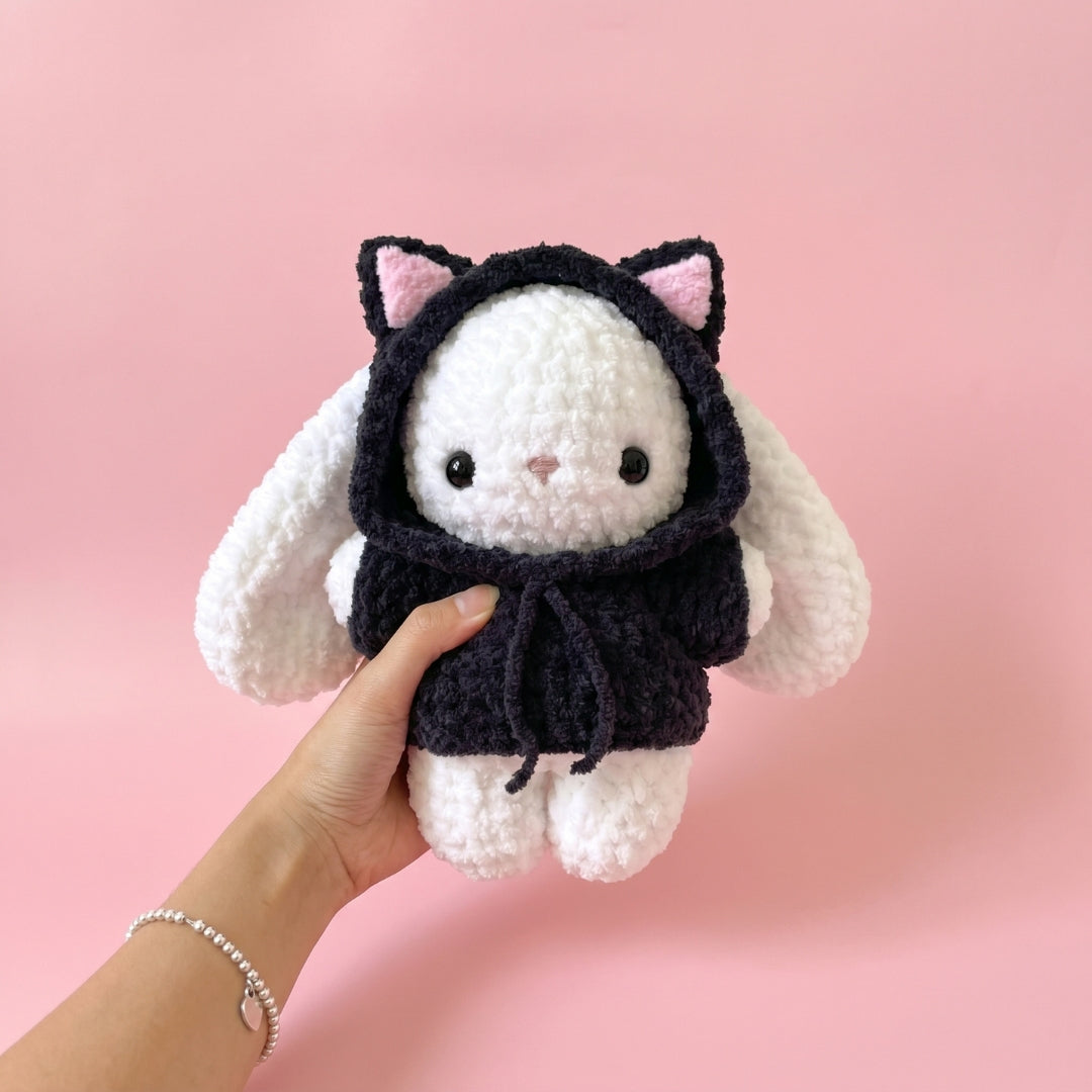 9-in-1 Baby Bunny in Hoodie Crochet Pattern Bundle
