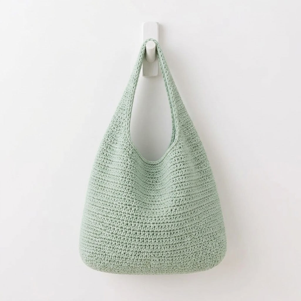 Crochet Slouchy Hobo Bag | Includes 3 Sizes Small, Medium & Large