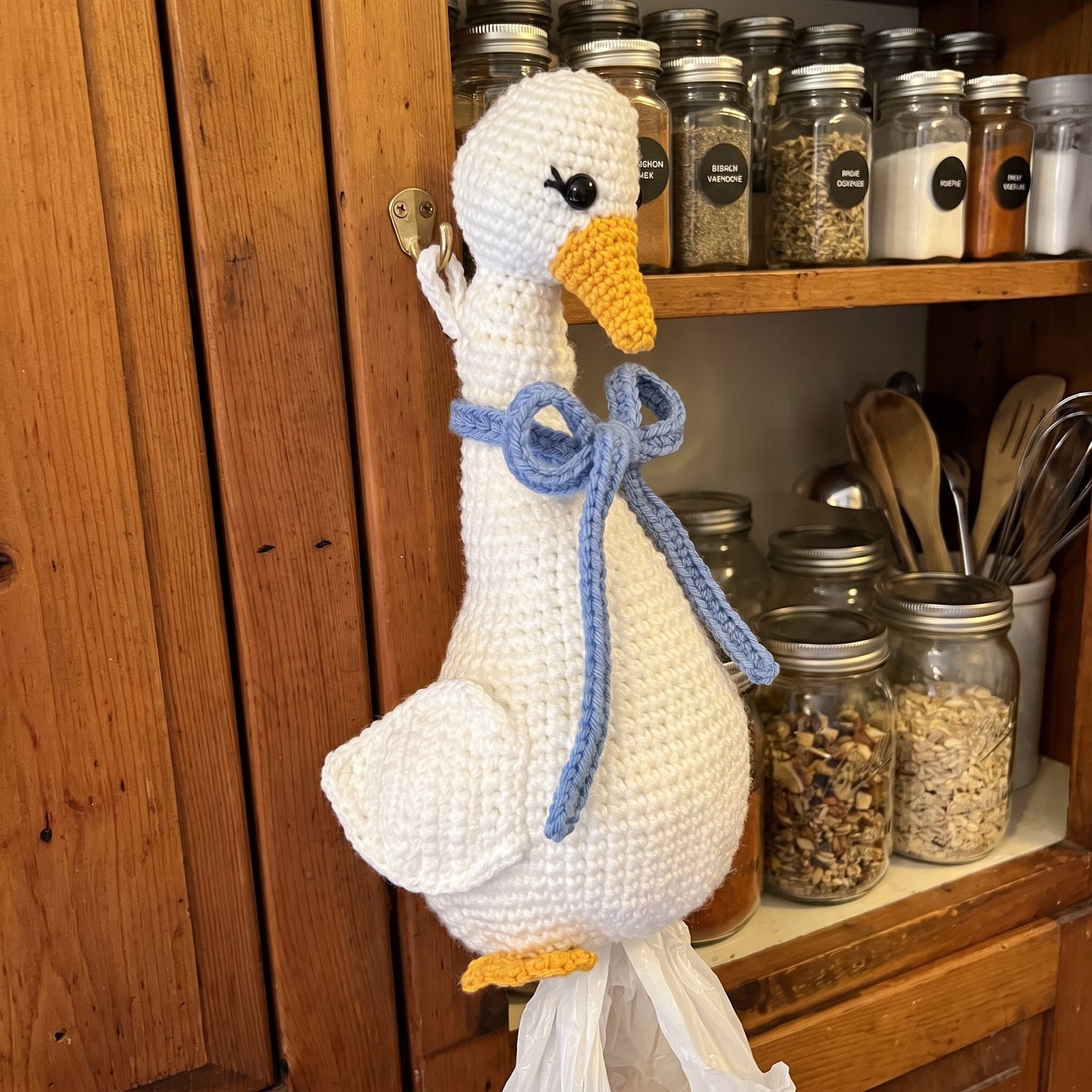 Crochet Grocery Bag Goose Pattern