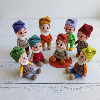Crochet 7 Dwarfs Pattern