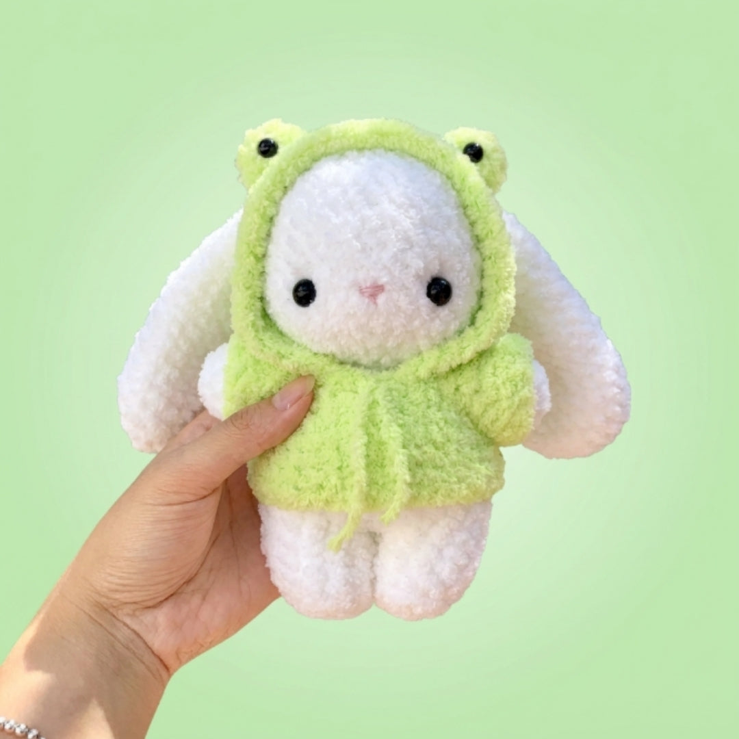 9-in-1 Baby Bunny in Hoodie Crochet Pattern Bundle