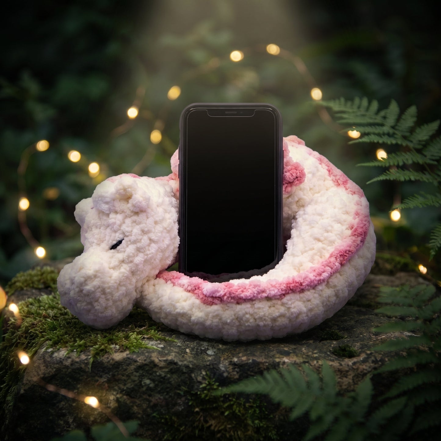 Crochet Sleeping Dragon Desk Phone Holder Pattern