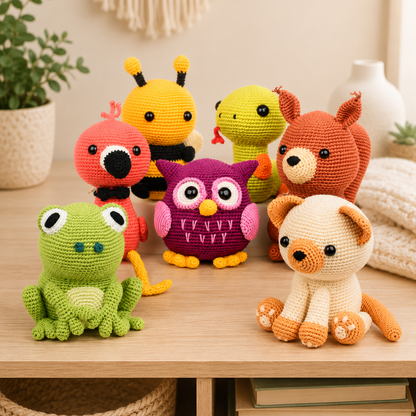 Amigurumi Made Easy: 16 Straightforward Animal Crochet Patterns