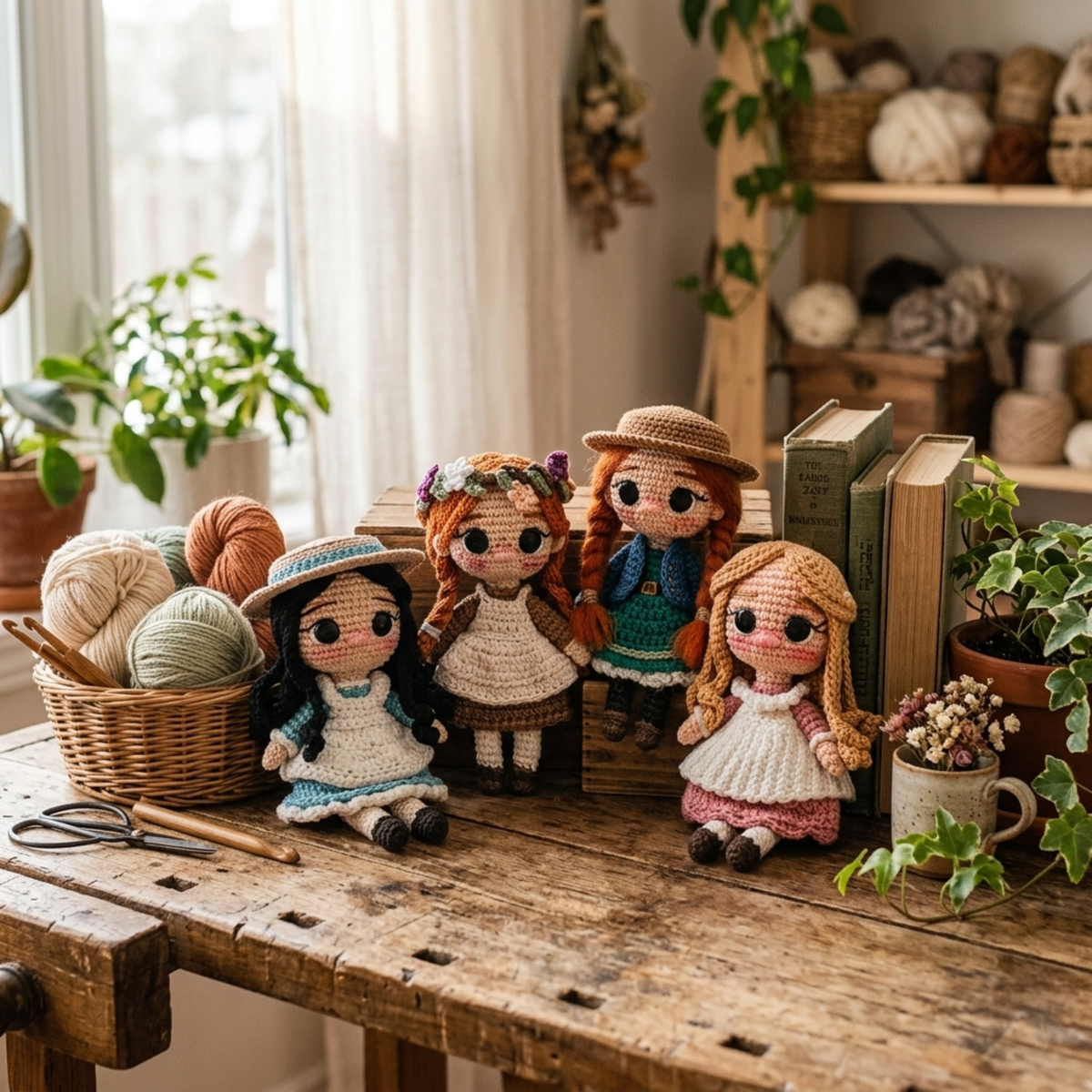 Crochet Anne, Diana and Ruby Doll Pattern