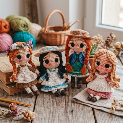 Crochet Anne, Diana and Ruby Doll Pattern