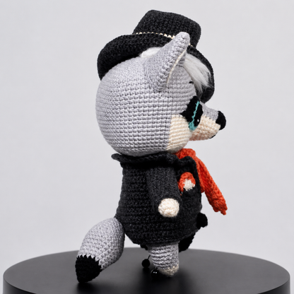 Crochet Ash the Wolf Amigurumi Pattern