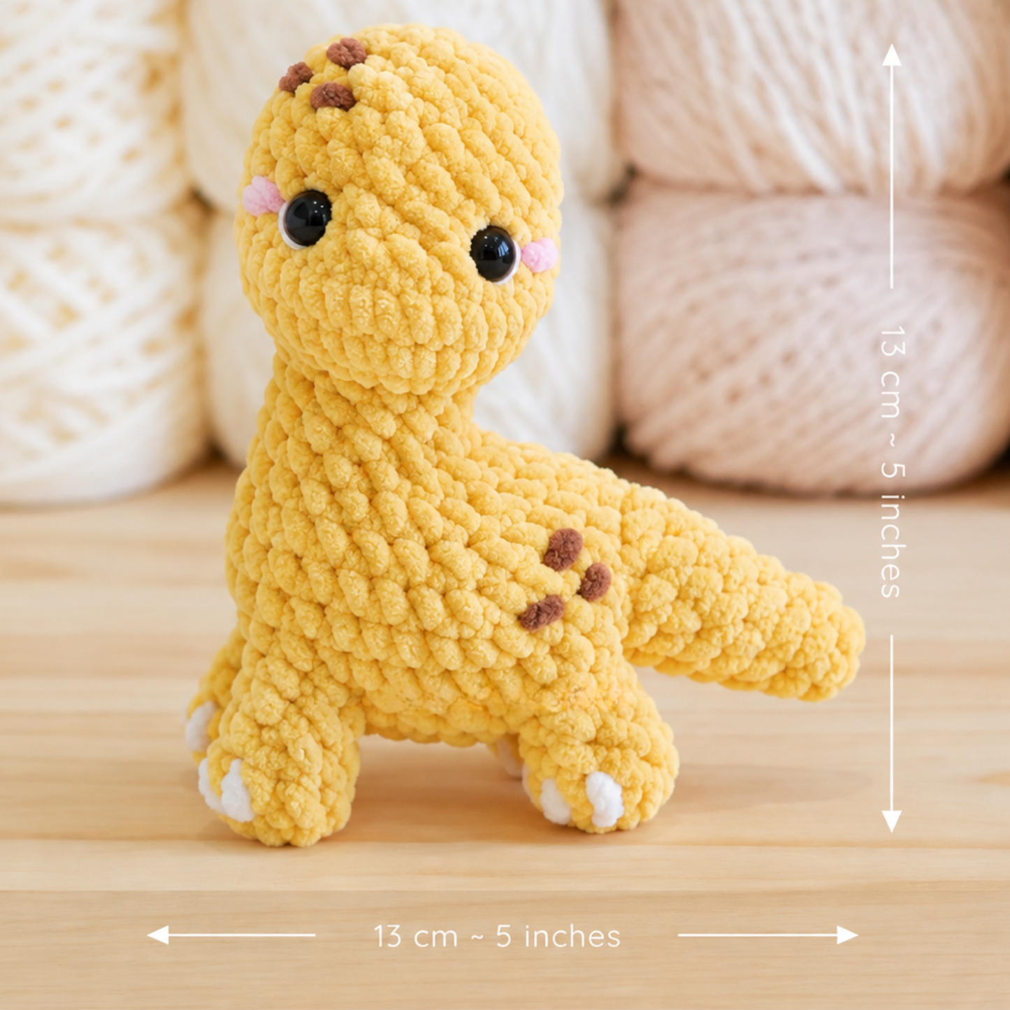 Crochet Baby Dinosaurs Pattern (3 Designs: T-Rex, Brontosaurus, and Triceratops)