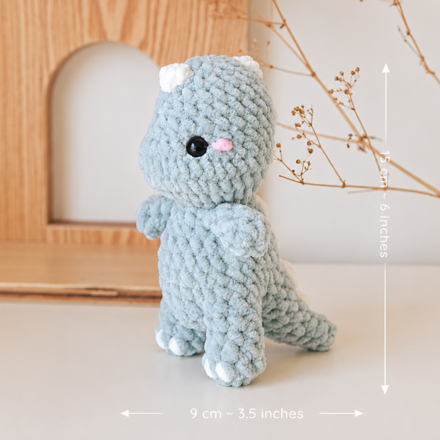 Crochet Baby Dinosaurs Pattern (3 Designs: T-Rex, Brontosaurus, and Triceratops)